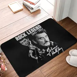 Johnny Hallyday Doormat Non-Slip Bath Kitchen Mat Living Room Door Floor Entrance Carpet Rug