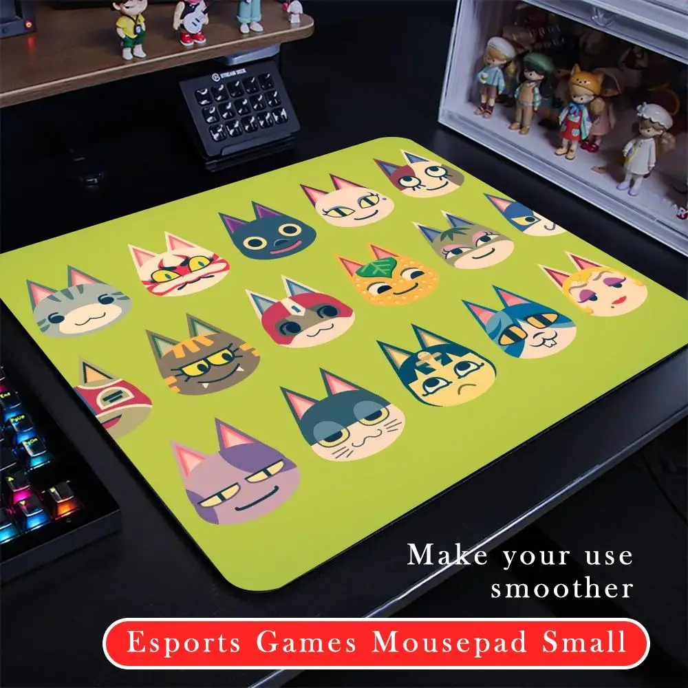 A-Animal C-Crossing Mouse Pad Cartoon rubber Small mouse pad desktop computer office keyboard e-sports ROGs game mouse pad