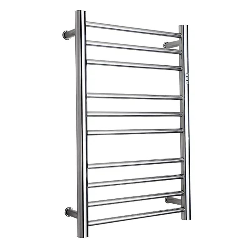 304 Stainless Steel Electric Towel Rack Wall Mounted Bathroom Drying Heater Rail Modern Home Bath Accessory Anti Rust Metal
