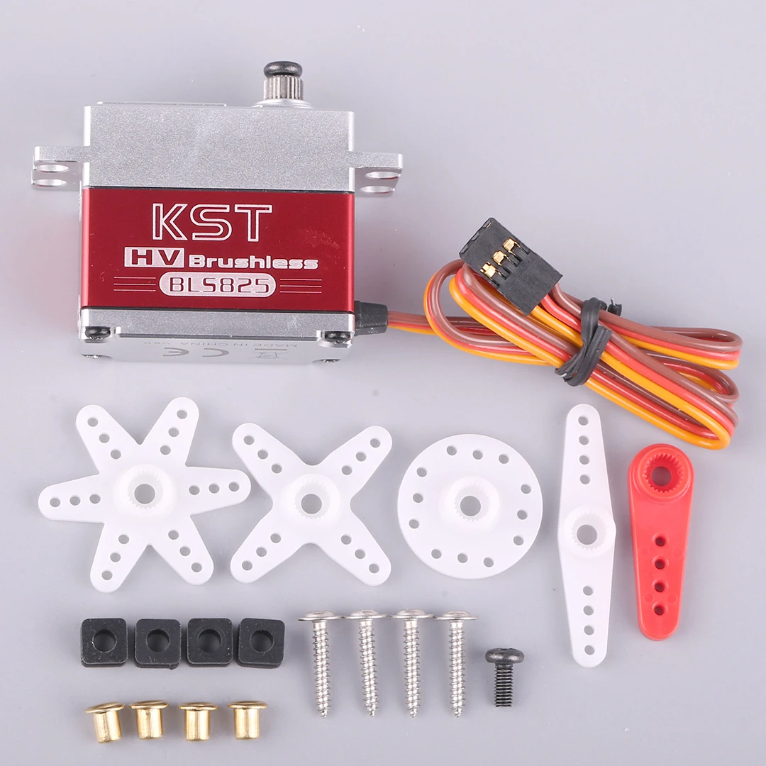 

KST BLS825 MG V8.0 Brushless Digital Servo 70g 35kg 0.11 Sec HV for 1/8 Scale RC Airplane Car Buggy High Performance Servo