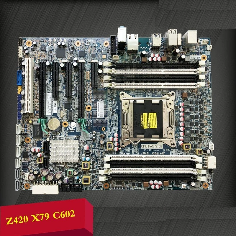 

L+FOR HP X79 Z620 Z420 system mother board C602 chep supports E5-2680V1 V2 CPU