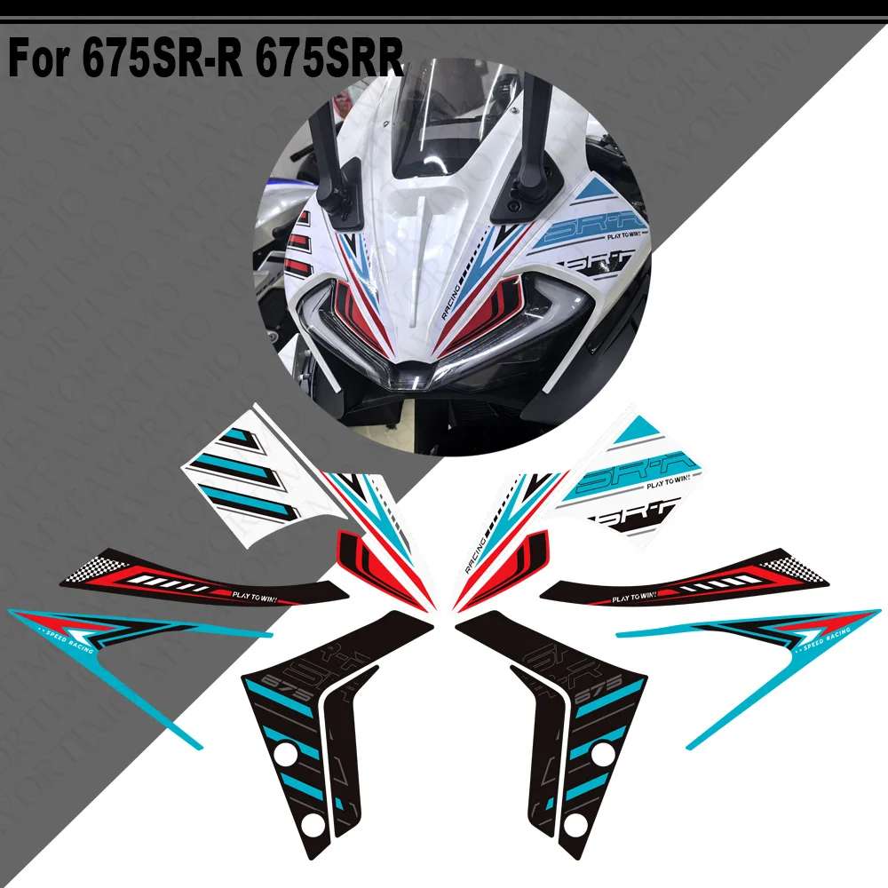For 675SR-R 675SRR 675 SR R 675SR 2025 2026 motorcycle Tank Pad Gas  Protector Kit Fairing Fender Covers Stickers Accessories