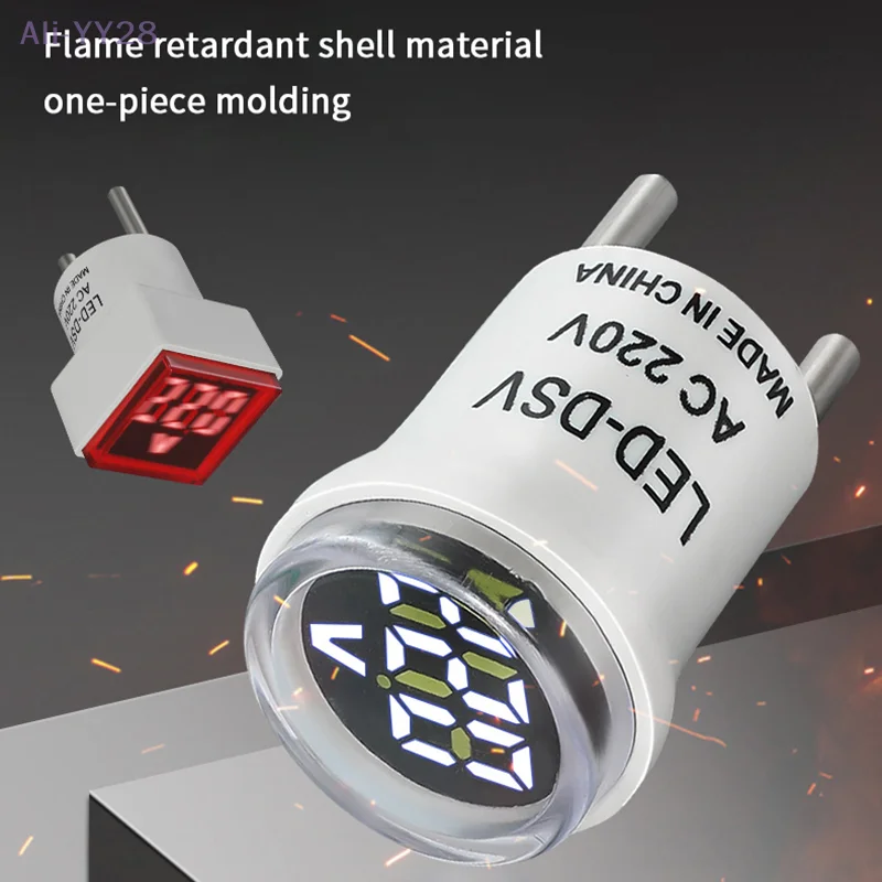 {MX} AC 220V/230V Digital Voltages Indicates Home Circuit Tester EU Plug Universal Home AC Voltage Meter