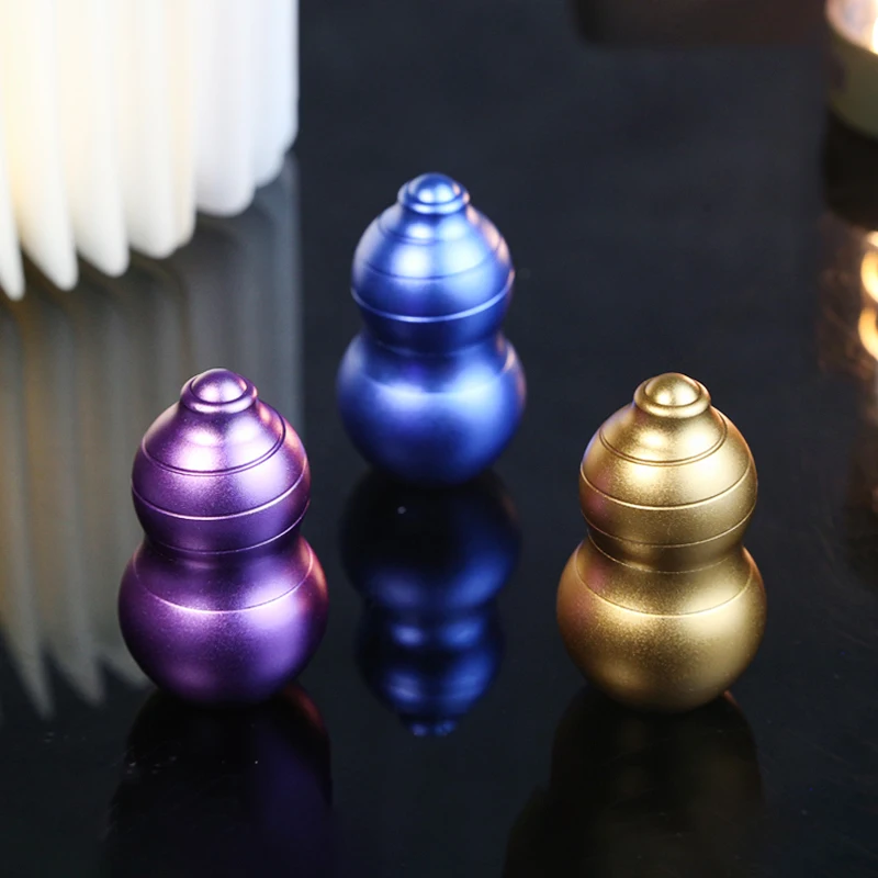 Fidget Spinner de calabaza de levitación magnética de aleación de aluminio, juguete de alivio de la ansiedad EDC de Metal para adultos para TDAH y reducción del estrés