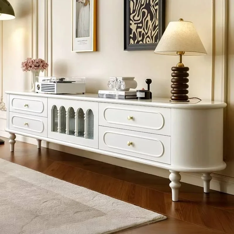 

Unique European White Tv Cabinet Simple Narrow 180Cm Wooden Tv Stands Modern Nordic Designer Mueble Televisor Furniture Home