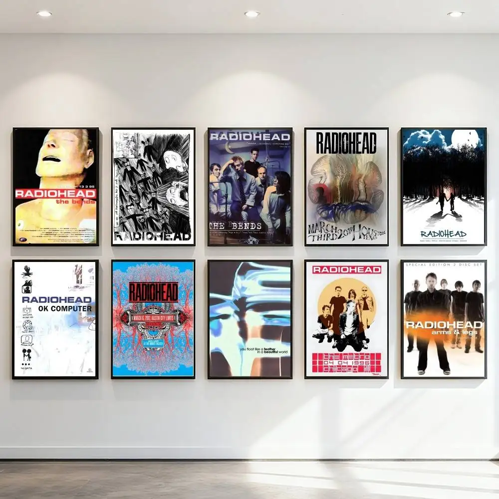 Scandinavian Classic Vintage Rock Band Radiohead Music Poster Art Print Anime Style Home Decor Ideal Gift Perfect Room Decor