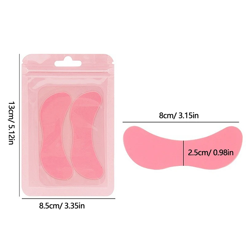 1Pair Random Flower Type Lower Eyelash Eye Pads Silicone Stripe Lash Lift Eyelash Extension Reusable Patches Under Eye Gel Patch