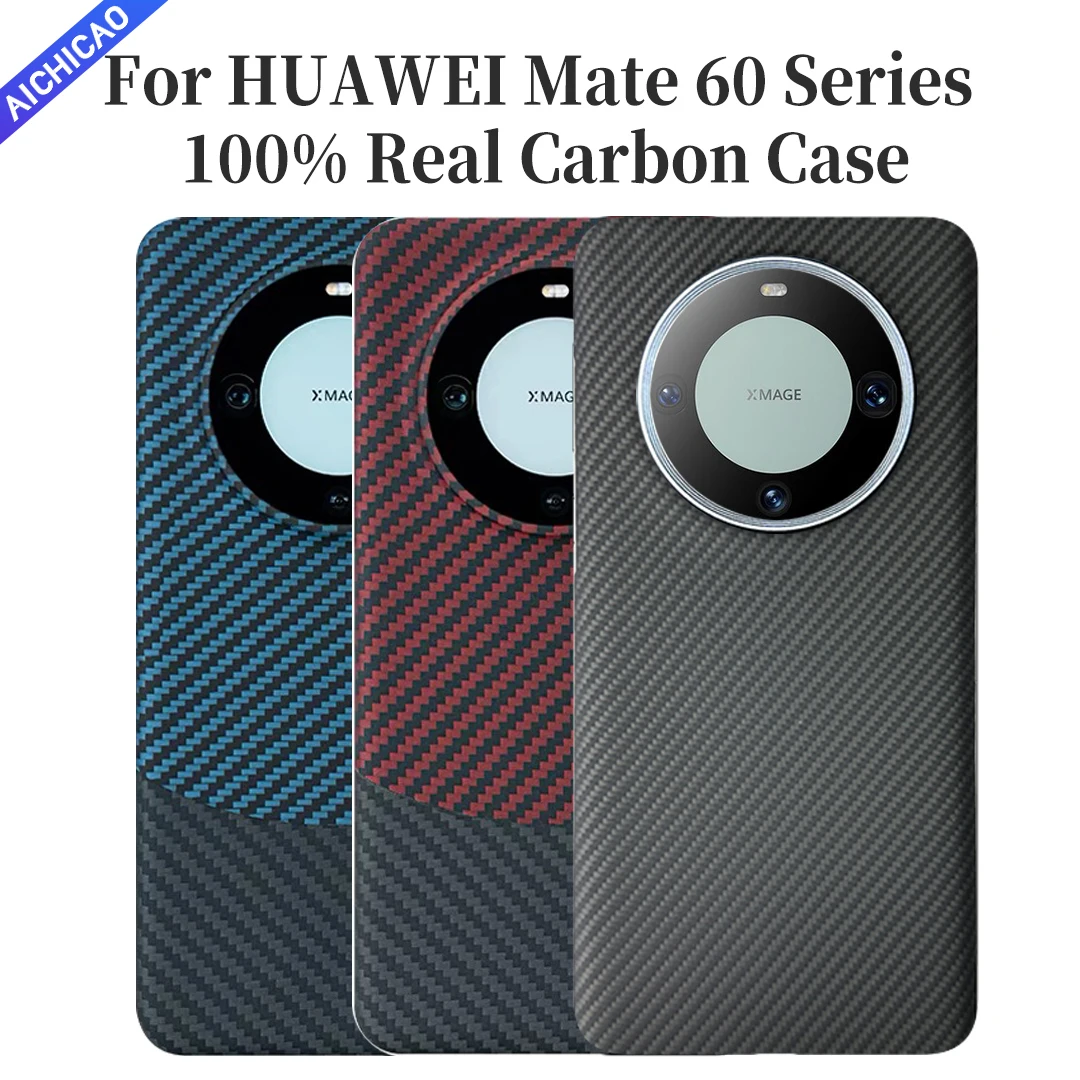 ACC-carbon fiber phone case for Huawei Mate 60pro, aramid fiber case, ultra-thin, anti-fall, business mate 60 Pro Plus