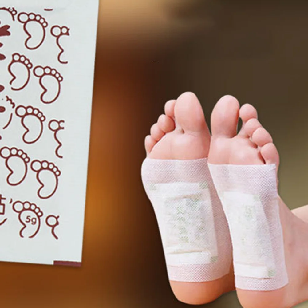 50 Pcs Detox Foot Pads Stickers Warm Patches Self-adhesive Paste Warmer Health Care