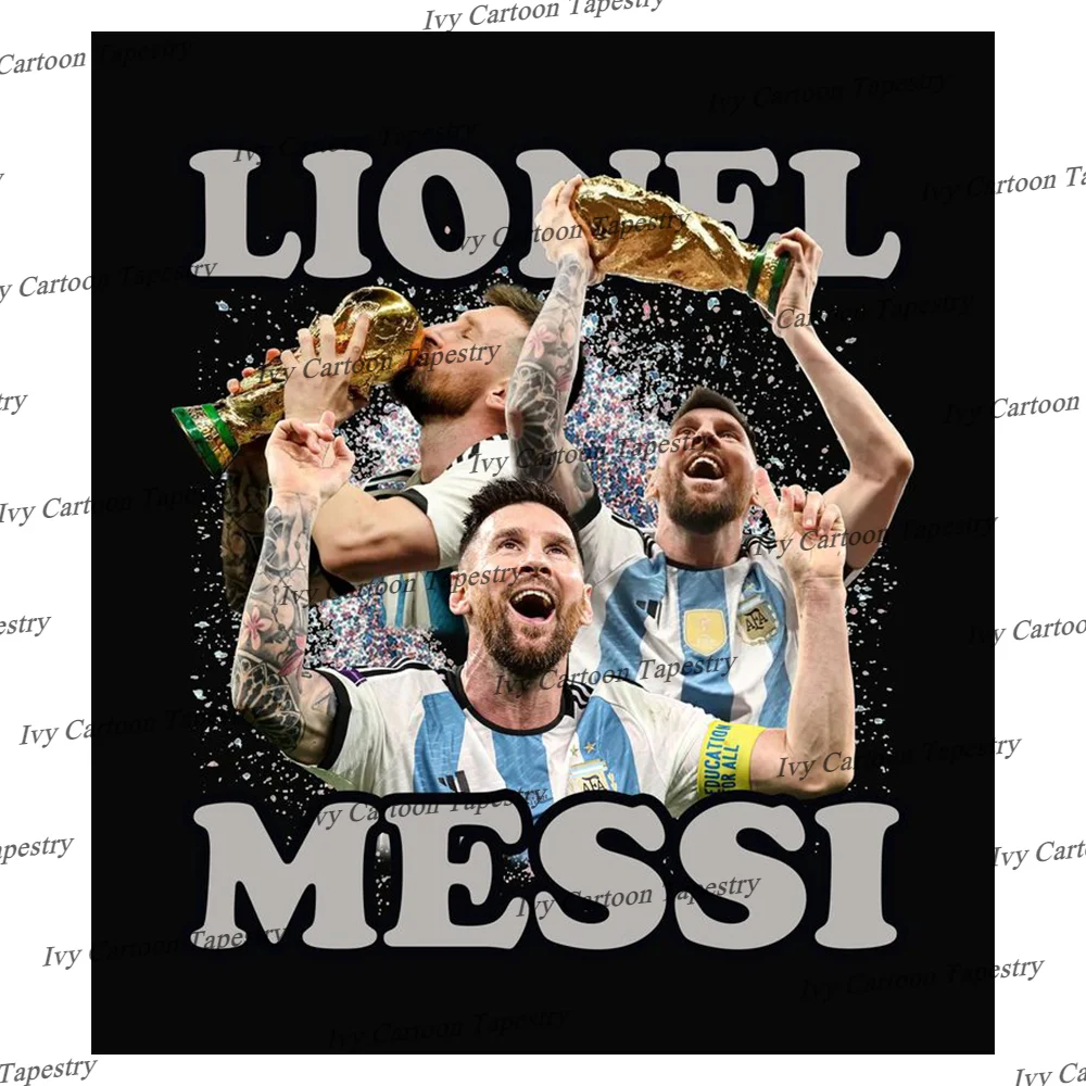 Tapestry Soocer Rugby Lionel Andrés/Messi Tapestry GOAT Fanatics Gift Argentina Football Family Decorations Memorial Tapestry