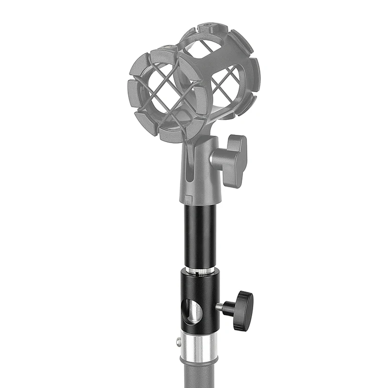 Cabezal de soporte de luz CAMVATE de 16 mm con tornillo de rosca macho de 5/8 "-27 para soporte de clip de micrófono