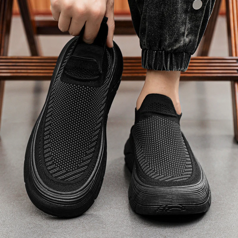 

Men's Casual Shoes Classic Loafers Anti-slip Soft Sole Comfortable Men's Leather Sneakers Non-slip Retro Driving Shoes Plus Size