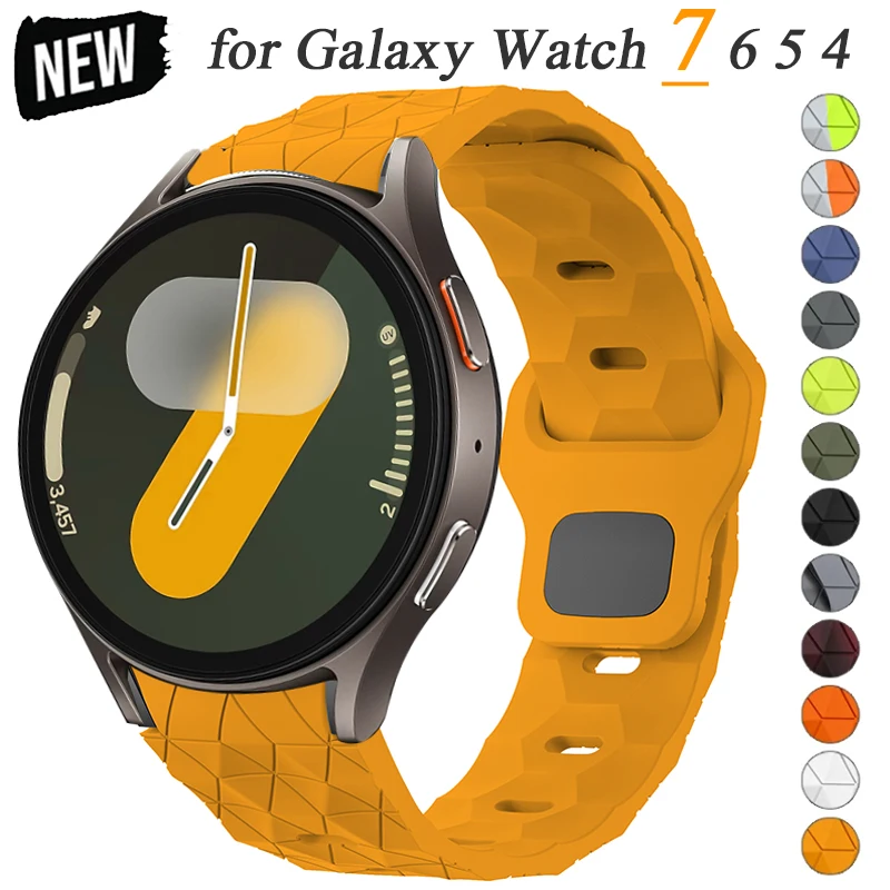 Silicone band for Samsung Watch 7 6 5 pro 4 44mm 40mm 45mm FE Sport Bracelet For Galaxy Watch 6Classic 43mm 47mm 42 46mm Strap