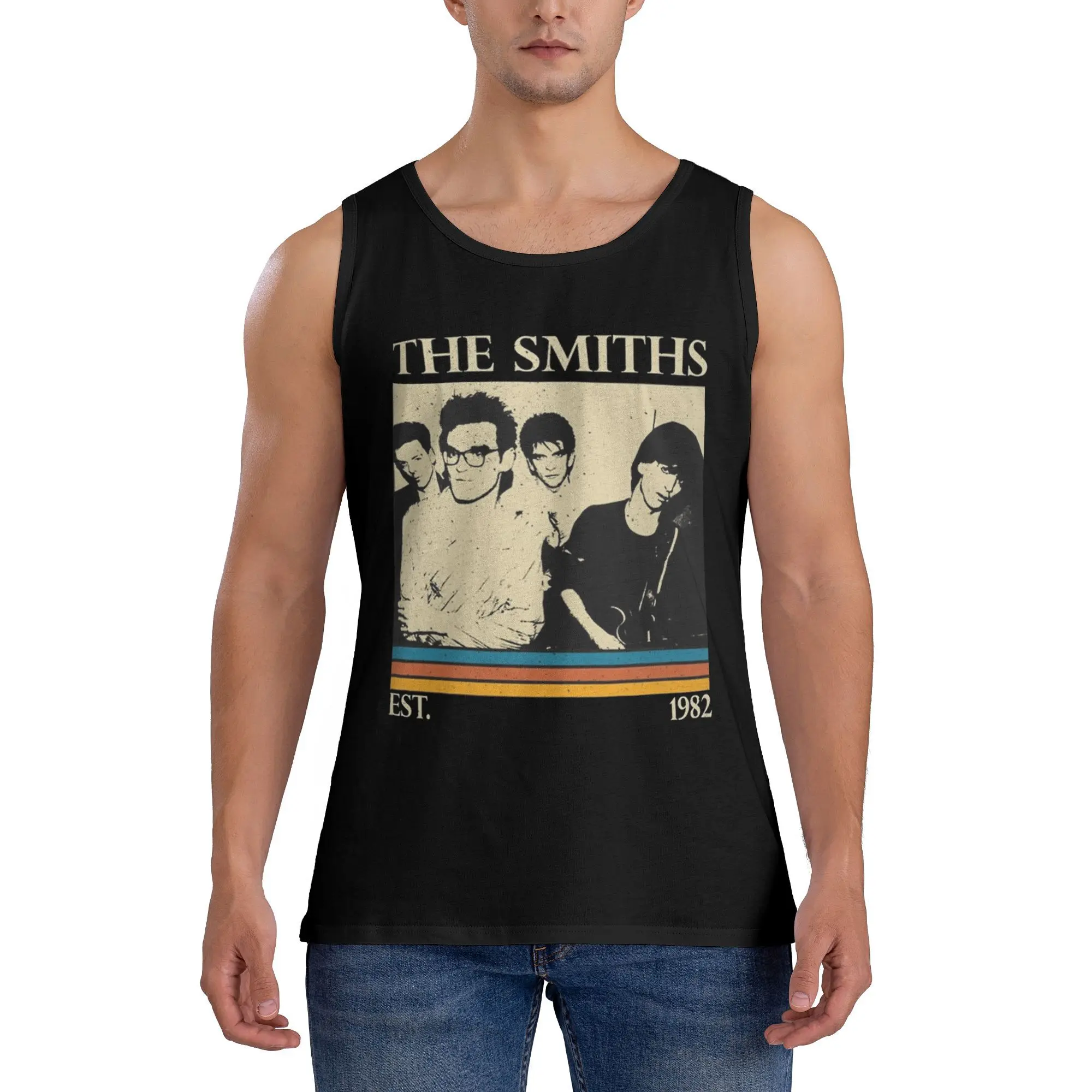 

Майка The Smiths Morrissey, мужские топы, летняя тренировочная уличная одежда с графическим рисунком, большие жилеты без рукавов