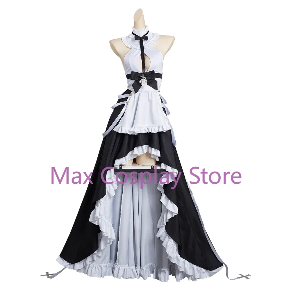 Cosplay Costume Maid Dress, Max Cos, KMS August von Parseval, Roupas de Halloween, Terno Carnaval, Roupas Anime, Tamanho Personalizado