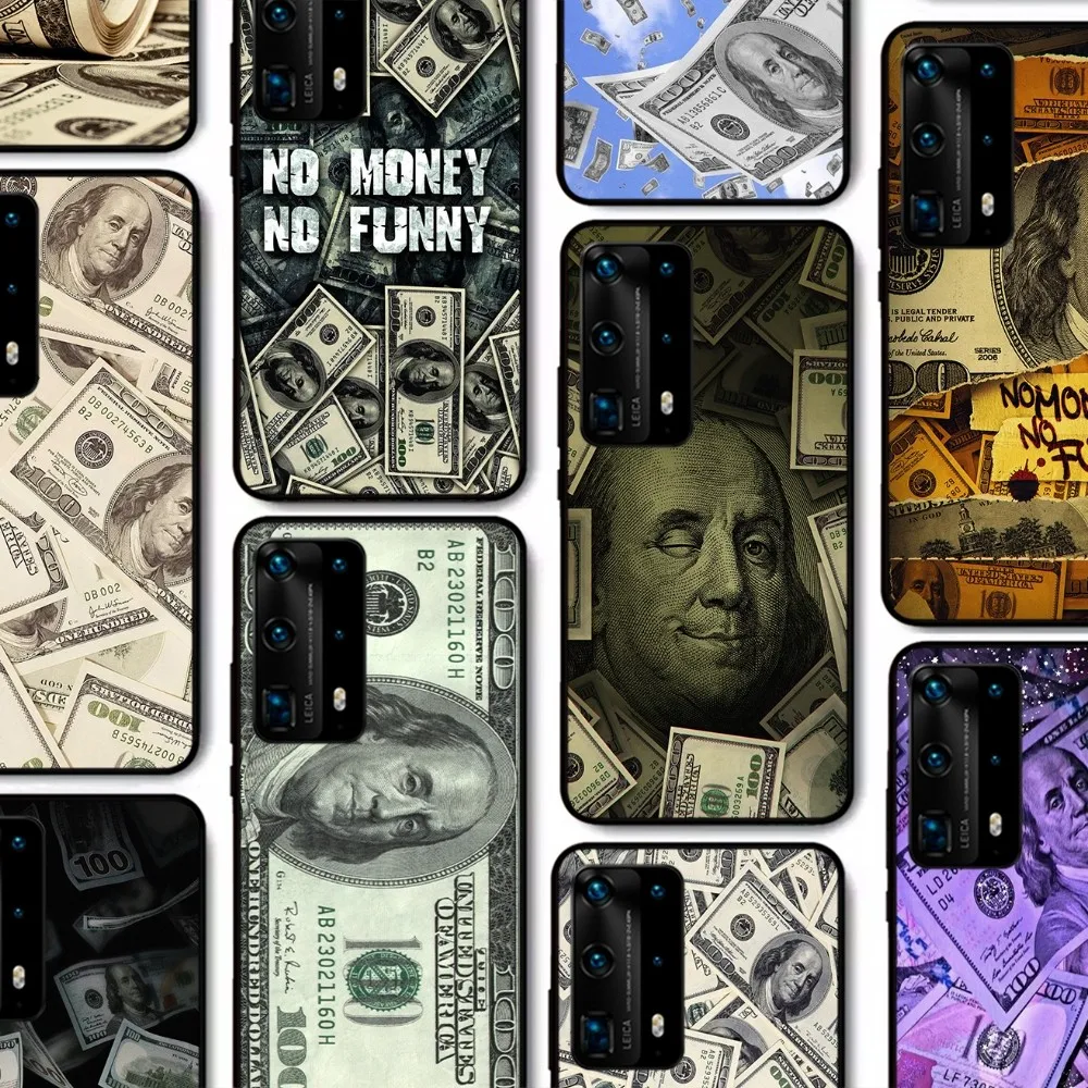 US dollar Phone Case For Huawei P 8 9 10 20 30 40 50 Pro Lite Psmart Honor 10 lite 70 Mate 20lite