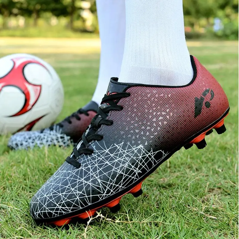 Men Boys Soccer Shoes Football Boots Comfortable Ankle Kids Cleats Training Sport Sneakers Football Shoes For Outdoors