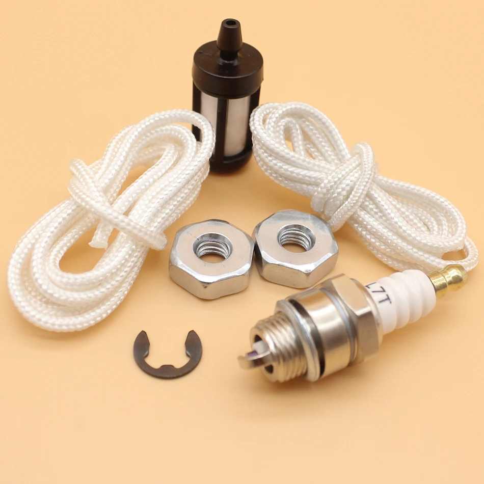 Starter เชือก M8บาร์ Nuts ชุดกรองน้ำมันเชื้อเพลิง Fit STIHL MS200 T MS210 MS230 MS240 MS250 MS260 020 021 023 025 026ลูกโซ่
