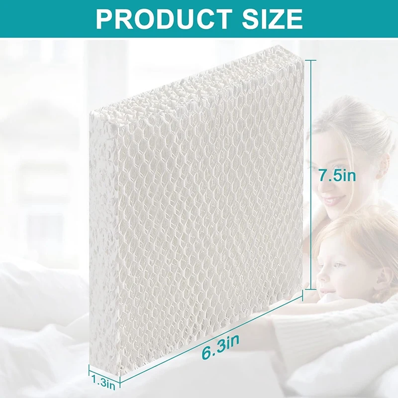 HFT600 Humidifier Wick Filter Replacement Parts For HFT600 Compatible With HEV615 HEV620 HEV615 W, HEV620, HEV620B, 6Pack