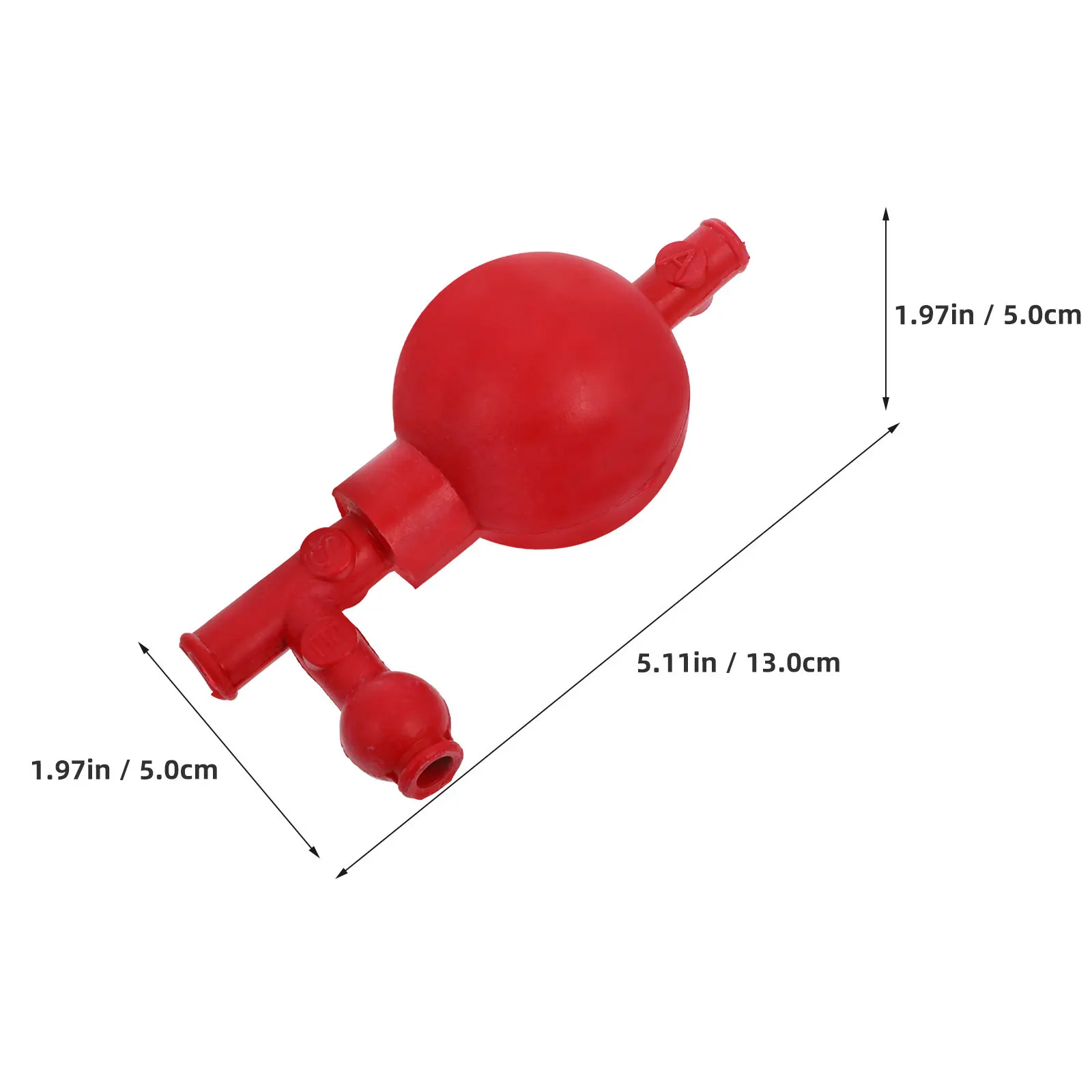 Rubber Pipette Filler Bulb with Three Valves Large Capacity Suction Ball for Lab Safety Pipette Control and Quantitative