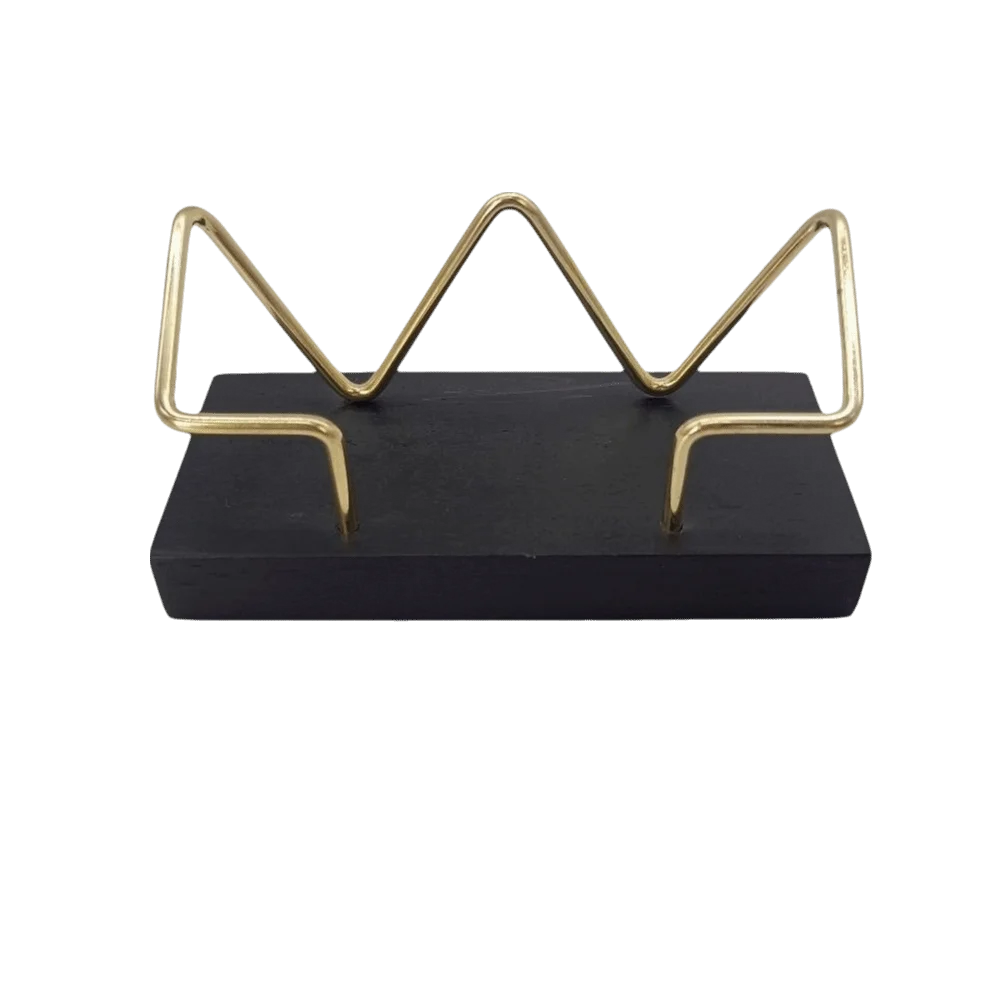 حامل بطاقة عمل خشبي عالي الجودة، صندوق تخزين مكتبي متين ومبتكر #4