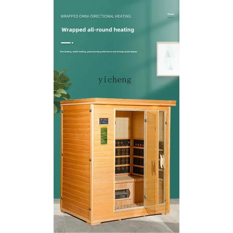 SN-9  three-person family with tourmaline tourmaline sweat steam far infrared light wave room sauna box
