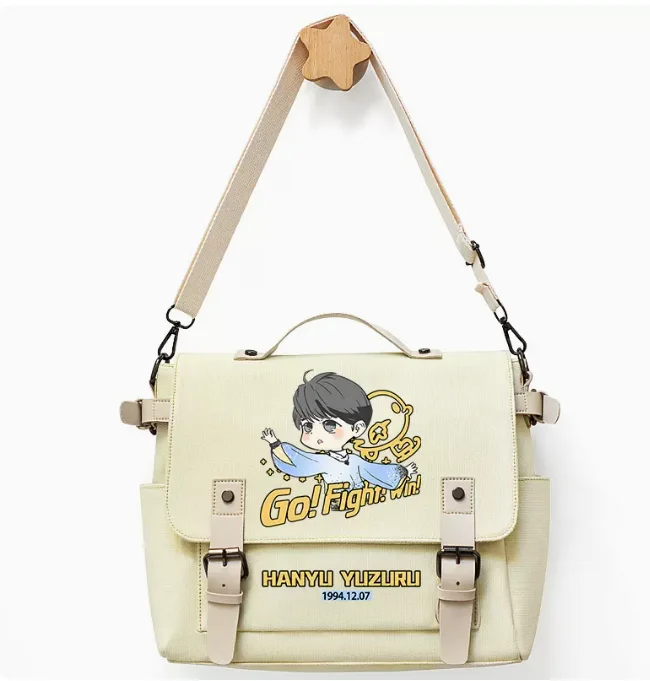 Anime Hanyu Yuzuru Crossbody Canvas Bags School Bag Unisex Messenger Bag Fashion Shoulder Bag 1270