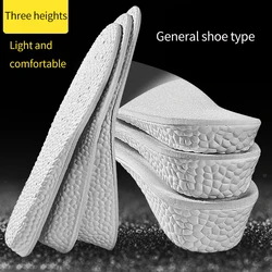 Invisible Height Increase Insoles EVA Memory Foam Men Women Shoe Insole Heel Lifting 1.5-3.5CM Taller Cushion Heighten Shoe Pad
