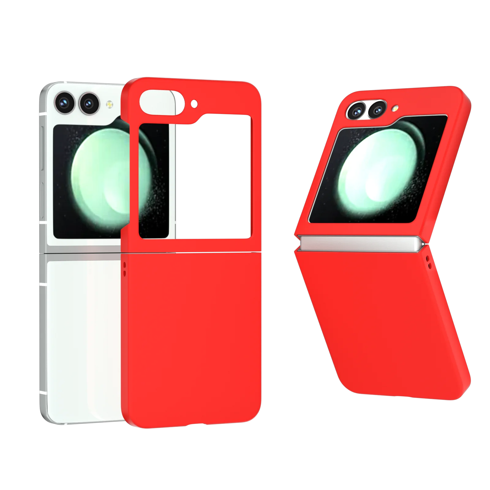 

Light Luxury Delicate Texture Skin Feel Case for Galaxy Z Flip 6 Flip 5 Flip 4 Flip 3 Slim Thin Hard PC Folding Protective Cover