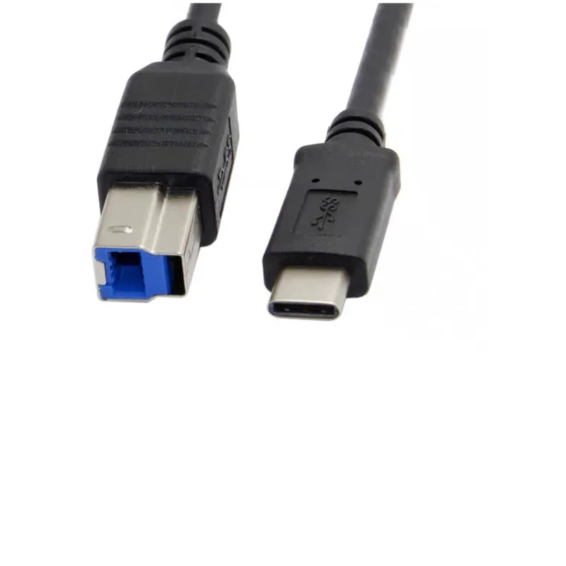 USB-C USB 3.1 Tipe C pria, konektor ke USB standar B Male kabel printer untuk Apple Macbook Laptop