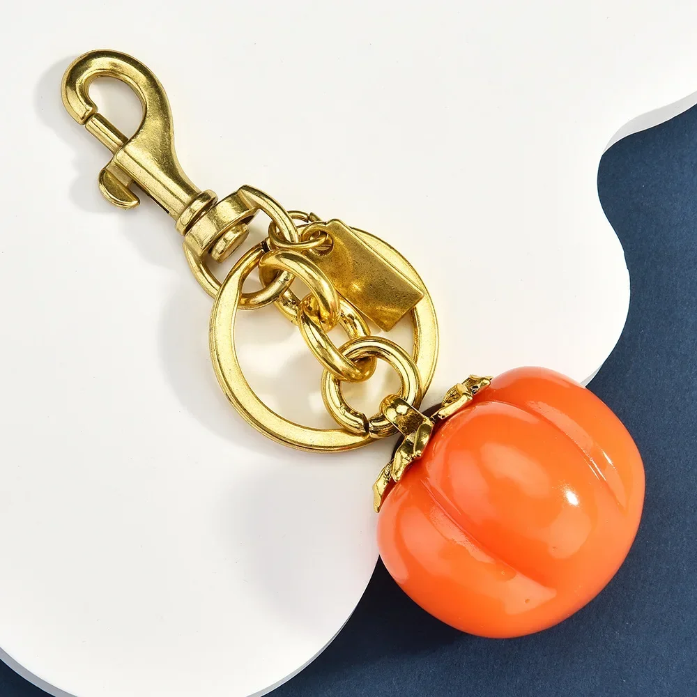 

Persimmon key chain, smooth key chain, bag pendant, ladies' bag accessory