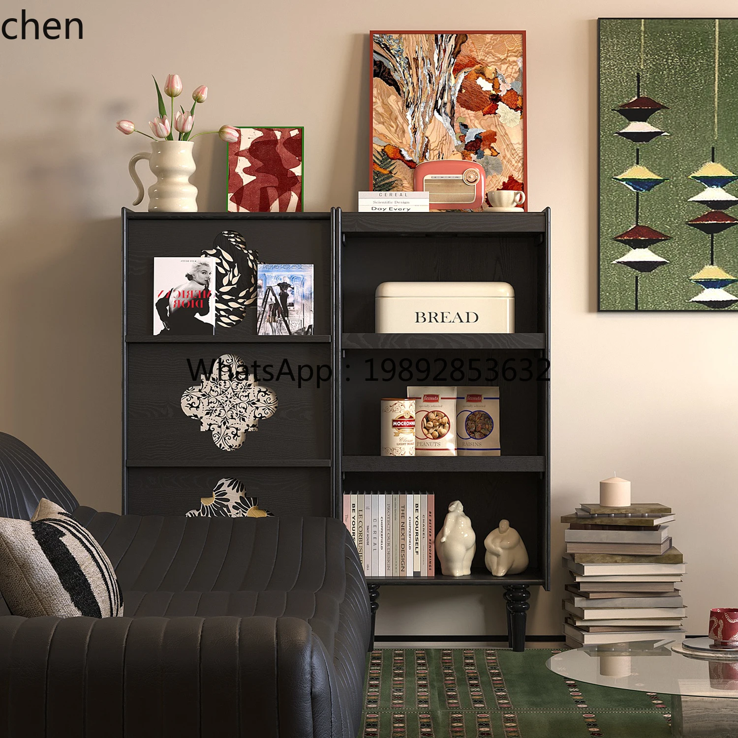 b6 storage storage household living room against the wall solid wood household chest