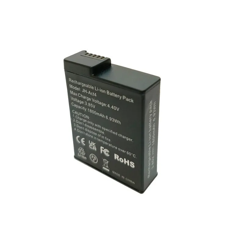 Fully Decoded Battery for DJI Osmo Action 4/3 1800mAh - No Warning Display Accurate Power Percentage