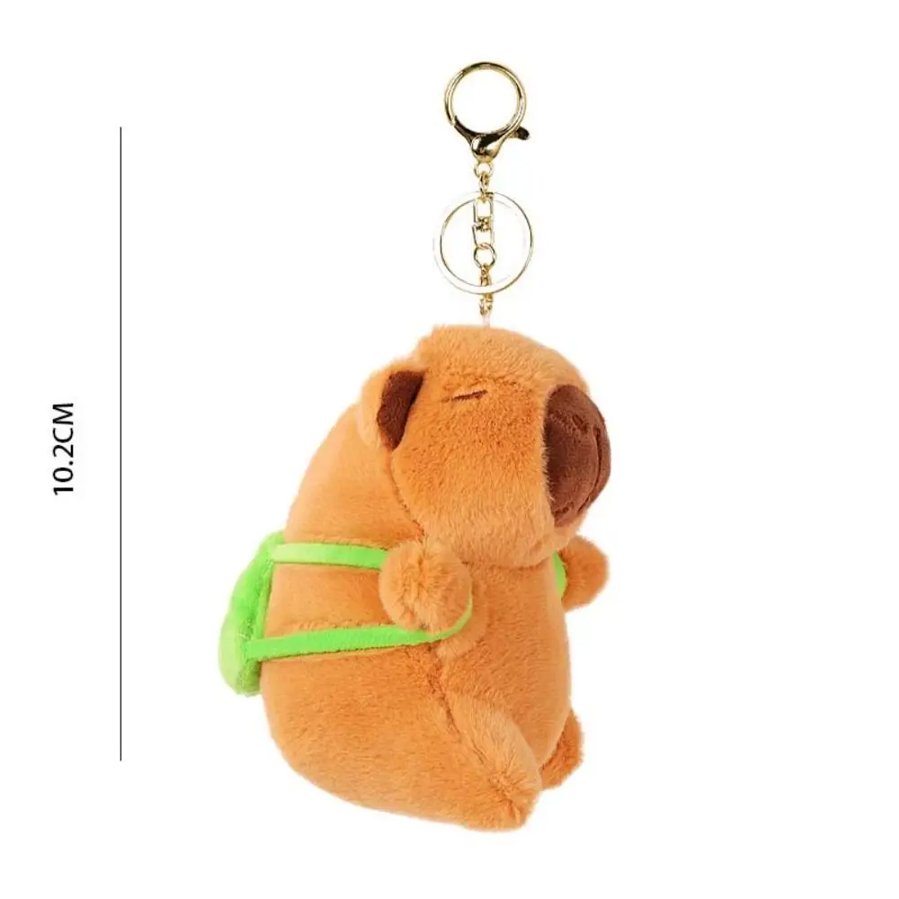 Capibara Simulazione Capibara Portachiavi Zaino rana Simulazione Capibara Ciondolo in peluche Bambola di stoffa morbida Capibara Peluche per bambini