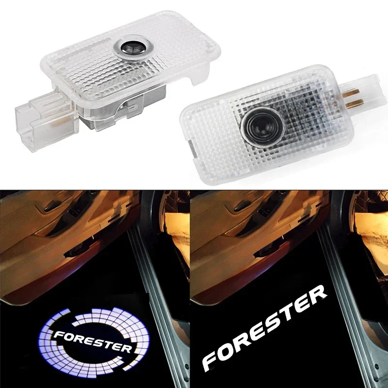 2Pcs for Subaru FORESTER SG SH SJ SK 2013 2014 2015 2016 LED Car Door Welcome Lights Shadow Projector Courtesy Lamp Accessories