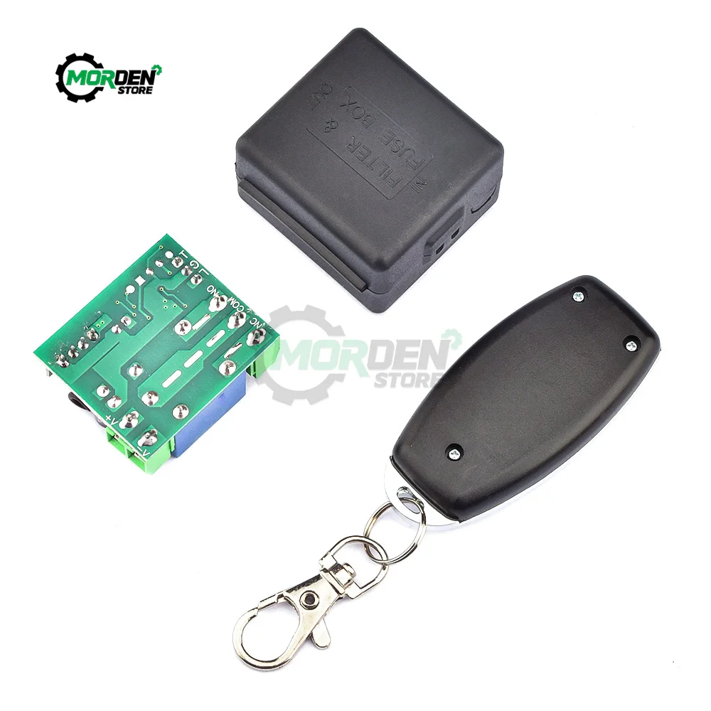 DC12V 10A przekaźnik 1 CH 433Mhz bezprzewodowy RF przełącznik zdalnego sterowania nadajnik-odbiornik moduł LED Light kontroler drzwi zasilacz