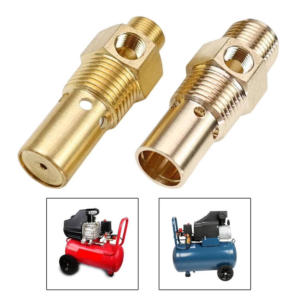 G1/2 Compression Thread Air Compressor Valve Connected To Air Compressor 20.5mm Compressor Line Input 62mm Size NPT Pipe Thread