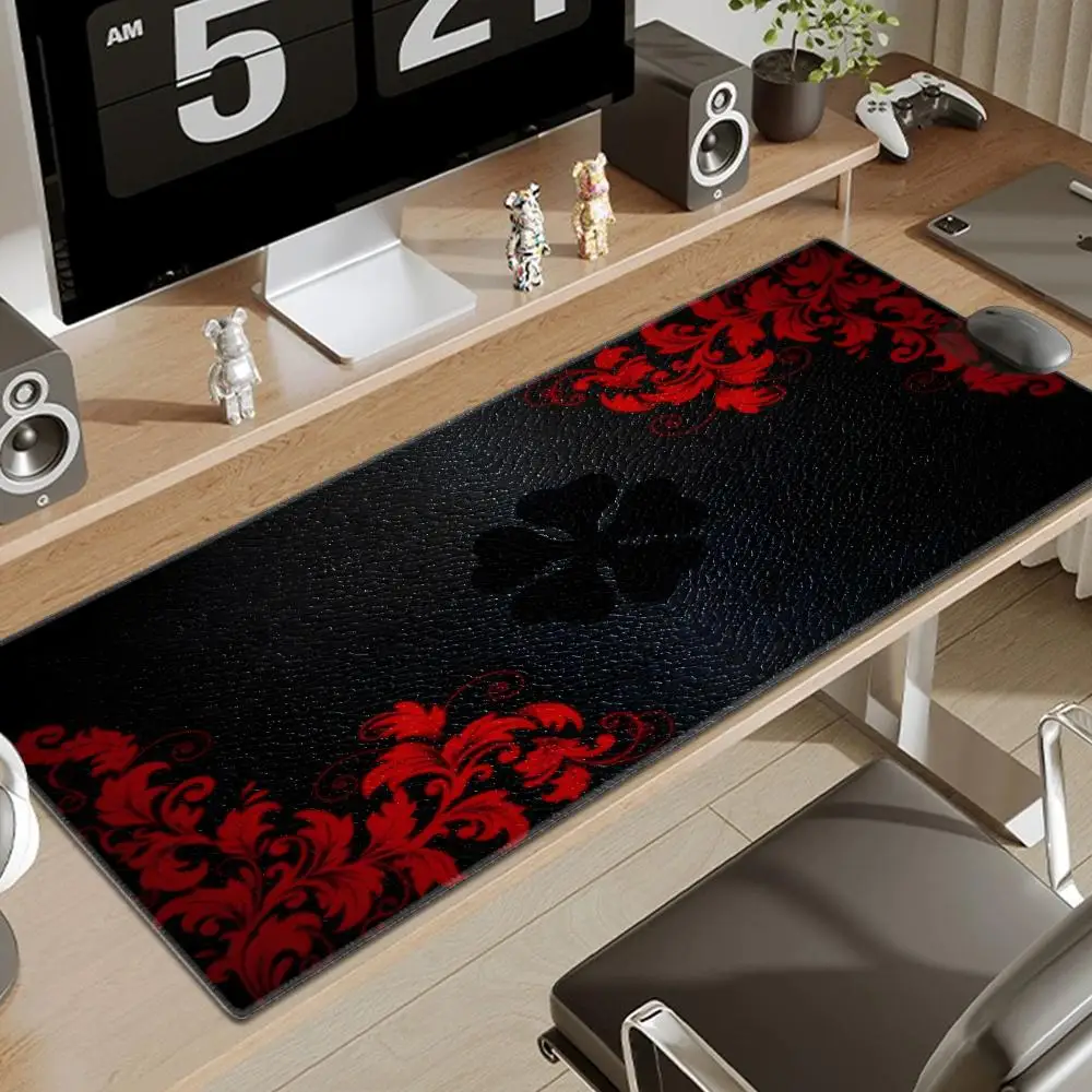 Alfombrilla de ratón de ordenador de Anime Black Clover, alfombrilla de ratón grande para juegos, accesorio para juegos, alfombra para ratón, alfombrilla de escritorio para PC, alfombrilla para teclado