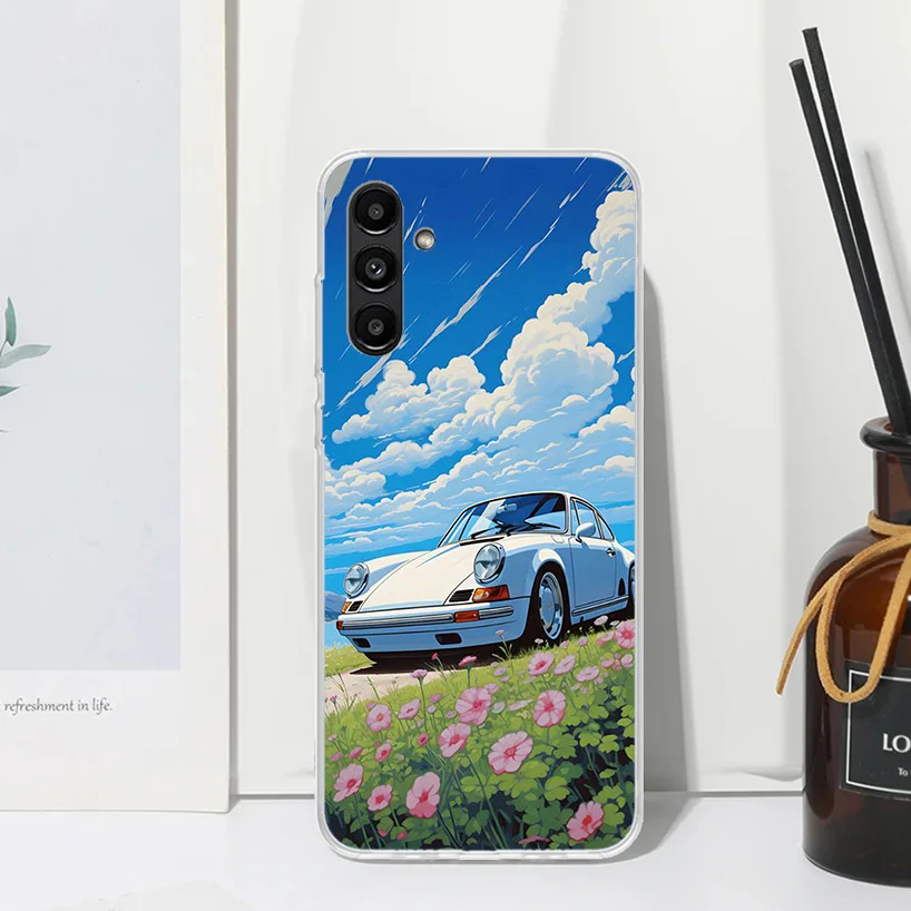 Classic Vintage Old Retro Car Phone Case For Samsung Galaxy A15 A25 A35 A55 A14 A24 A34 A54 A13 A23 A33 A53 A12 A22 A32 A52 A05S