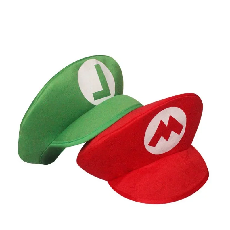 

Super Mario Baby Shower Decorations Hats Luigi Cosplay Prop Hat Christmas Decor Game Peripherals Birthday Party Ornament Gifts