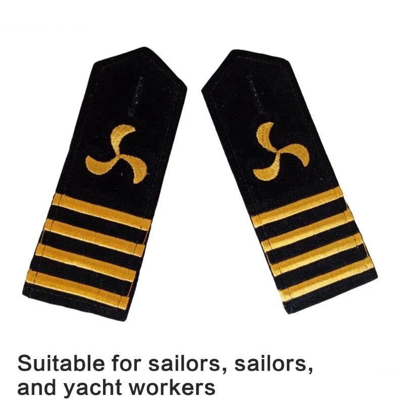 Shoulder Epaulettes Stripes Security Uniform Accessories Captain Professional Security Guard Epaulets Captain