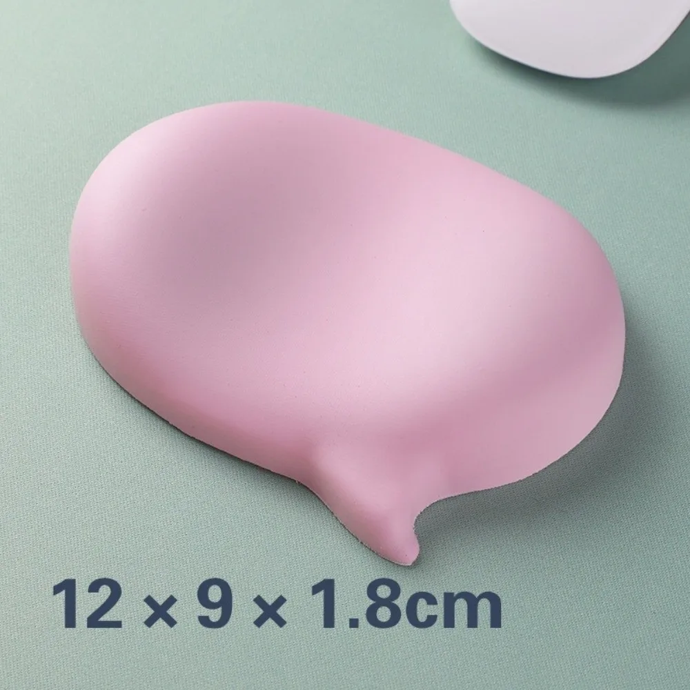 Ergonomics Silicone Mouse Pad Solid Color 3D Cute Wrist Rest Soft Touch Non-Slip Wrist Pad Gaming Use