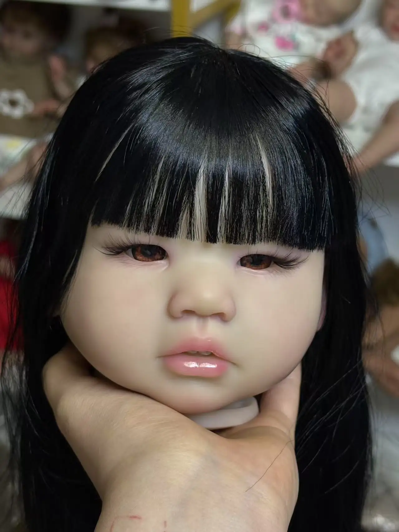 

FBBD Customized Limited Supply 29''Reborn Baby Amaya With Hand-Rooted Hair Painted Kit DIY Part With Cloth Body Christmas Gift