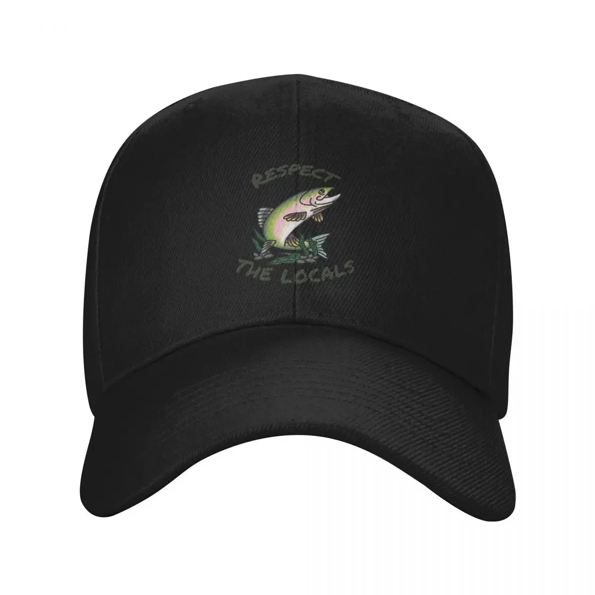 Respect the Locals - River Raisin Watershed Council, Trout Green Baseball Cap New In The Hat Hood Golf Women Men's