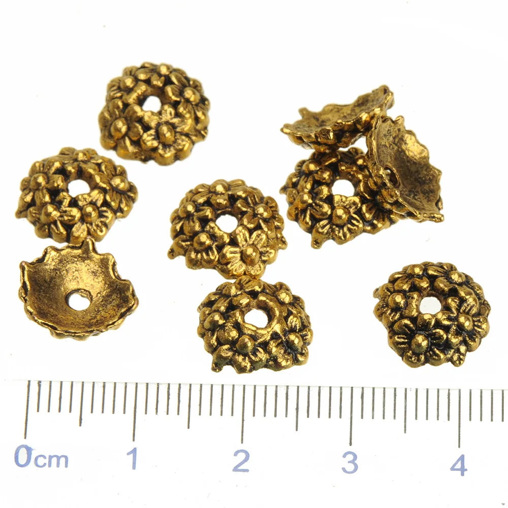 12ad Caps Handgefertigte Armbänder Ohrringe Charms Basteln Blume Gold Silber Cadmium Bleifrei DIY Hut aus Legierung Schmuck Make-up 70 Stück