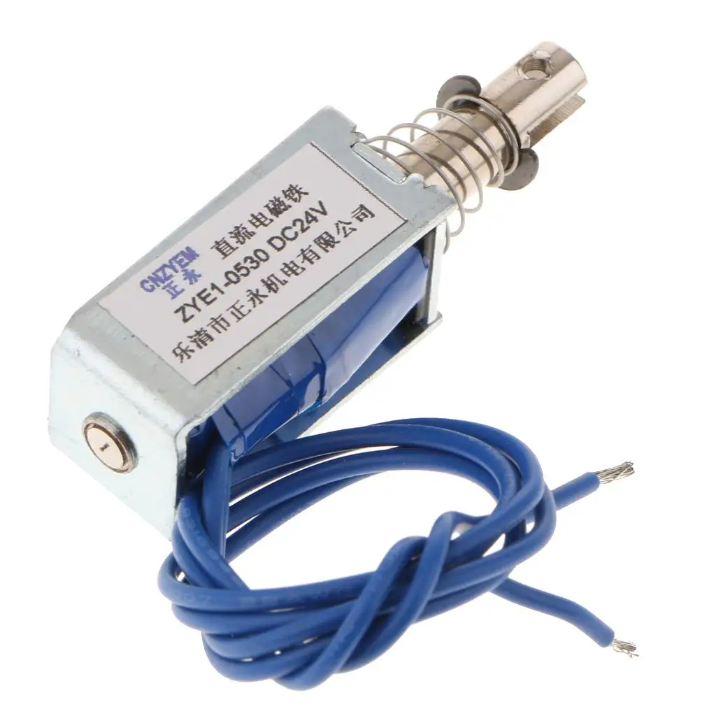 Open Frame Electromagnet Solenoid Push Pull Type Electric Coil for Cash Register Textile Machine