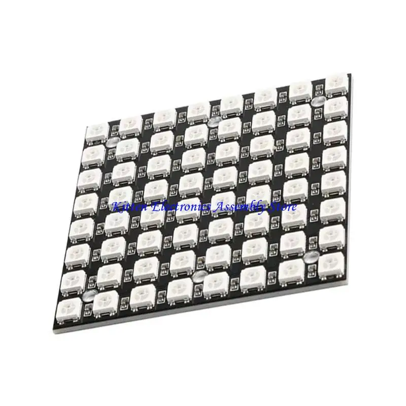 96GD 64bit WS2812 5050 LED Module Full Color Drive Lanterns Round Intelligent