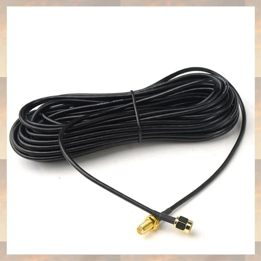

2025 New-20M Extension Cables SMA Male To Female Coaxial Extension Cable Wifi Router Antenna Aerial Copper Plated Gold Cable