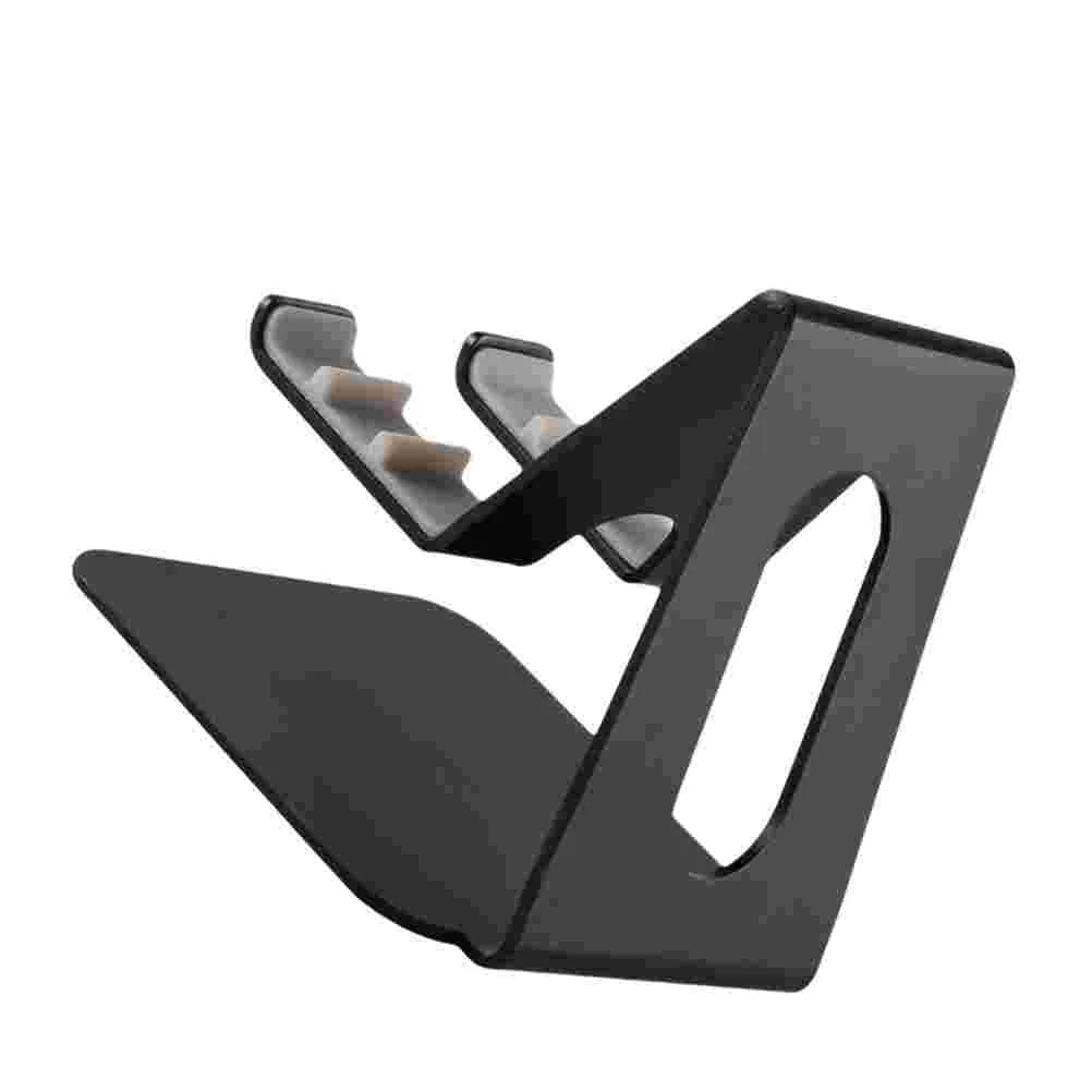 

Adjustable Tablet Holder Phone Base Supporter Desktop Black Aluminim Metal Bracket Stand