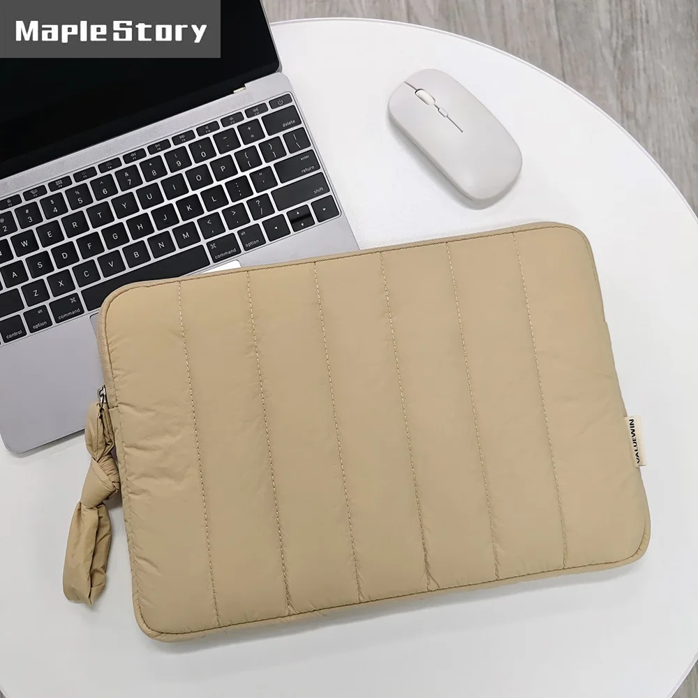 

Puffy Laptop Sleeve Bag 13 Inch 14 Inch For Macbook Air 13.3 Pro Xiaomi Lenovo Dell Notebook Soft Case 11 inch Ipad Sleeve Pouch